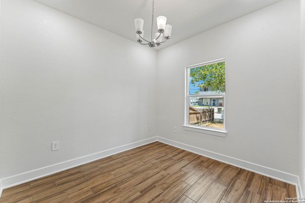 Chandelier, Empty room, Interior, Wood Texture Flooring