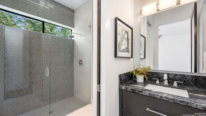 Bathroom, Glass Shower, Interior