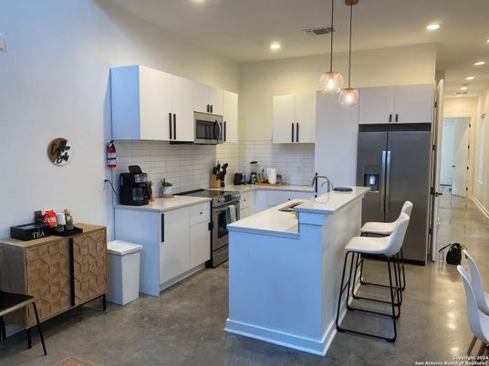 Interior, Kitchen, Pendant Lights, Recessed Lighting, Stainless Steel Appliances