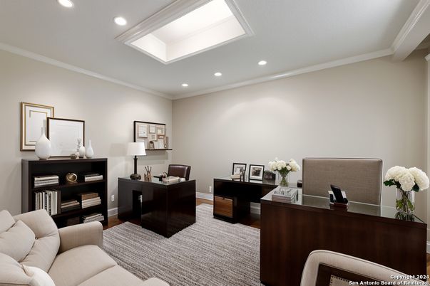 Home Office, Interior, Recessed Lighting