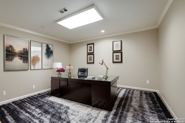 Home Office, Interior, Recessed Lighting