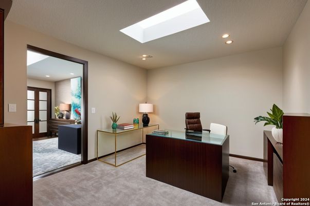 Home Office, Interior, Recessed Lighting