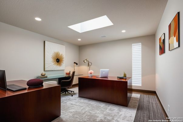 Home Office, Interior, Recessed Lighting