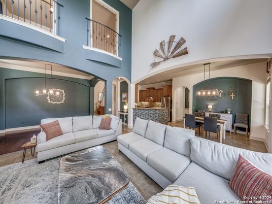 Dining room, Interior, Kitchen, Living room, Pendant Lights, Recessed Lighting, Wood Texture Flooring
