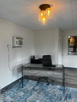 Chandelier, Home Office, Interior, Wood Texture Flooring