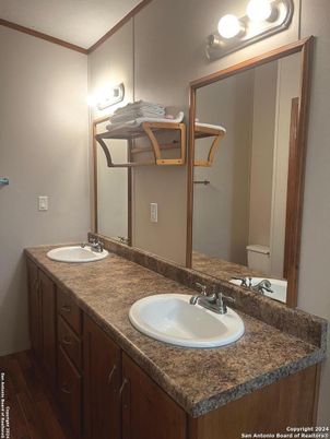 Bathroom, Dual Sink Vanities, Interior, Wood Texture Flooring