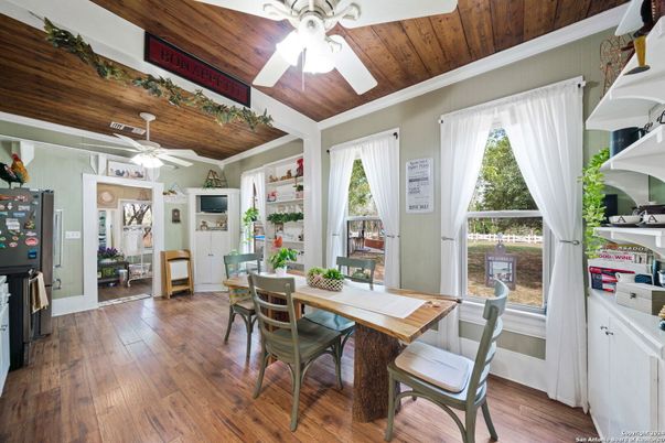 Dining room, Interior, Wooden Ceilings, Wood Texture Flooring