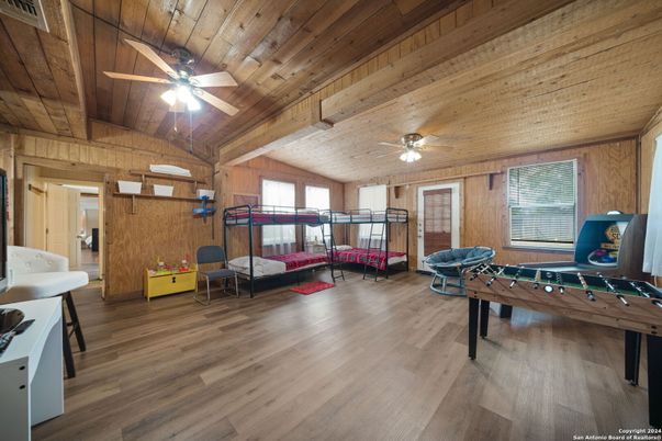Game Room, Interior, Wooden Ceilings, Wood Texture Flooring, Wooden Walls
