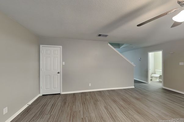 Bathroom, Empty room, Interior, Wood Texture Flooring