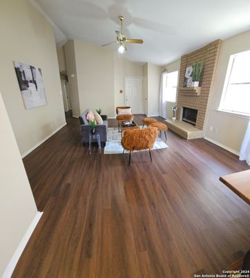 Fireplace, Interior, Living room, Wood Texture Flooring