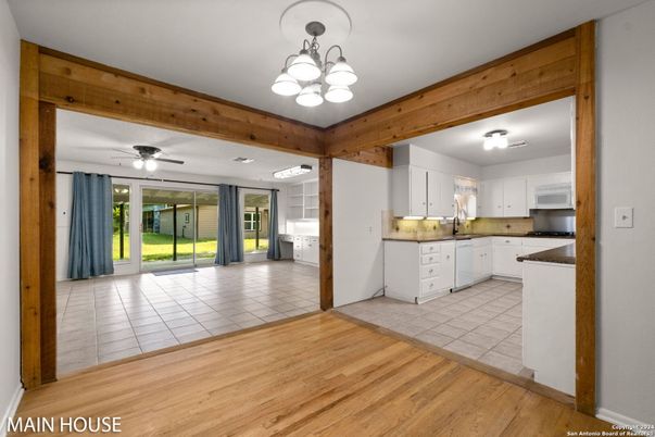 Interior, Kitchen, Wood Texture Flooring