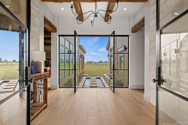 Interior, Recessed Lighting, Wooden Beams, Wood Texture Flooring