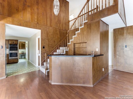 Interior, Kitchen, Wood Texture Flooring
