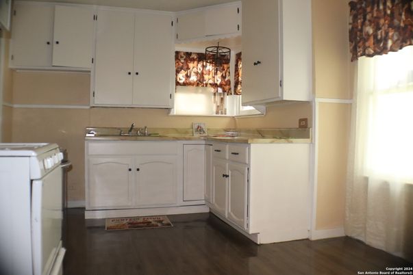 Interior, Kitchen, Washer, Wood Texture Flooring