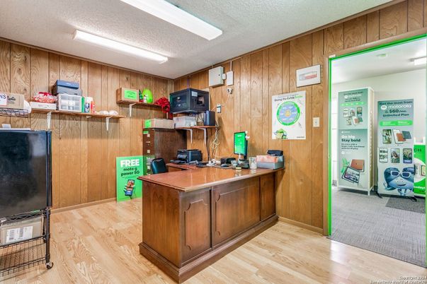 Home Office, Interior, Wood Texture Flooring, Wooden Walls