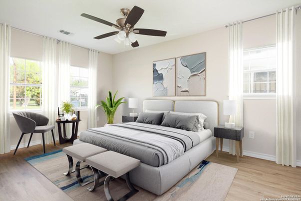 Bedroom, Interior, Wood Texture Flooring