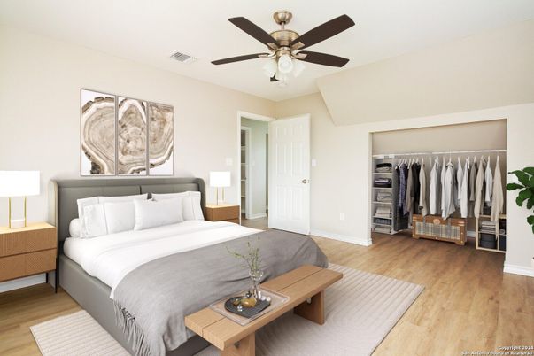 Bedroom, Interior, Wood Texture Flooring