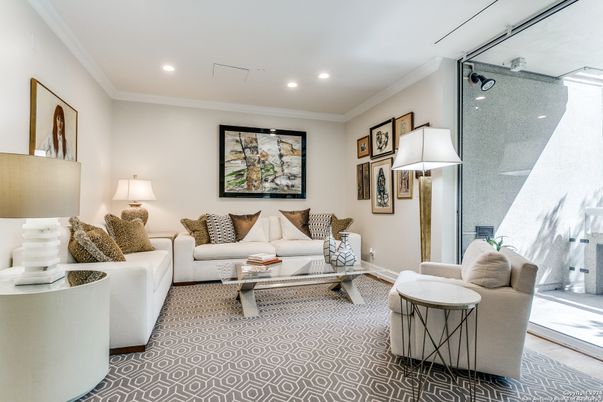 Interior, Living room, Recessed Lighting