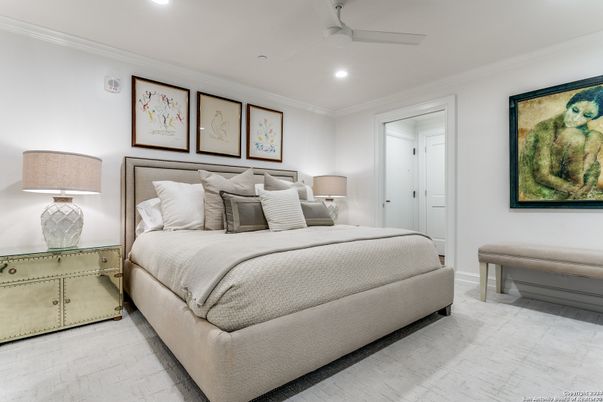 Bedroom, Interior, Recessed Lighting