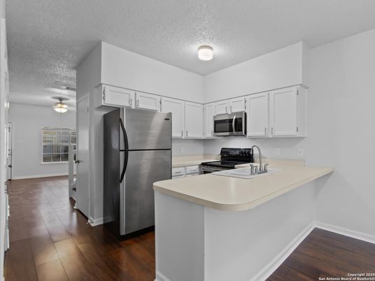 Interior, Kitchen, Wood Texture Flooring