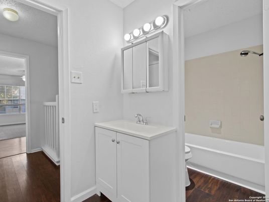 Bathroom, Interior, Wood Texture Flooring