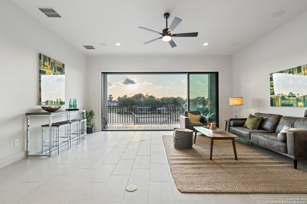 Interior, Living room, Recessed Lighting