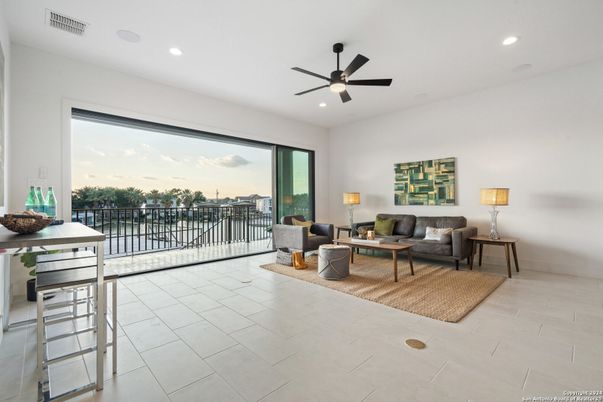 Interior, Living room, Recessed Lighting