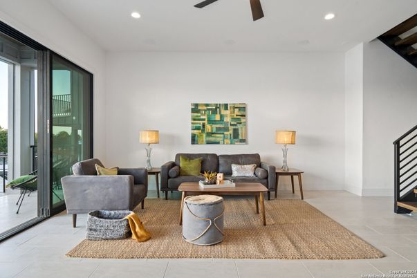Interior, Living room, Recessed Lighting
