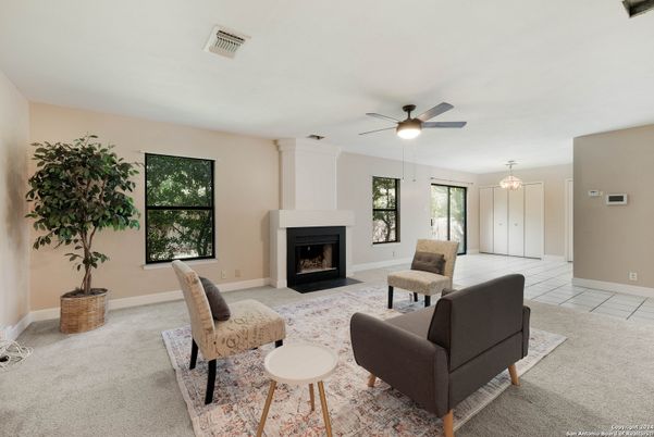 Fireplace, Interior, Living room, Pendant Lights