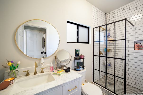 Bathroom, Dual Sink Vanities, Glass Shower, Interior