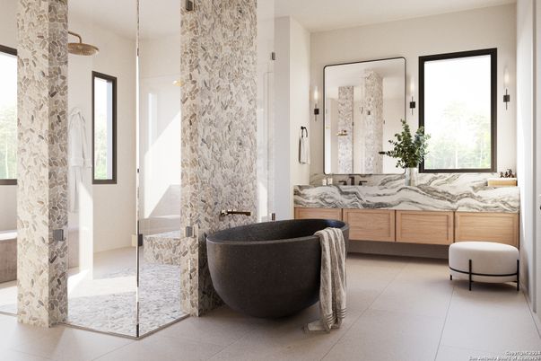 Bathroom, Dual Sink Vanities, Free Standing Baths, Interior
