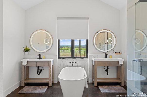 Bathroom, Dual Sink Vanities, Free Standing Baths, Interior