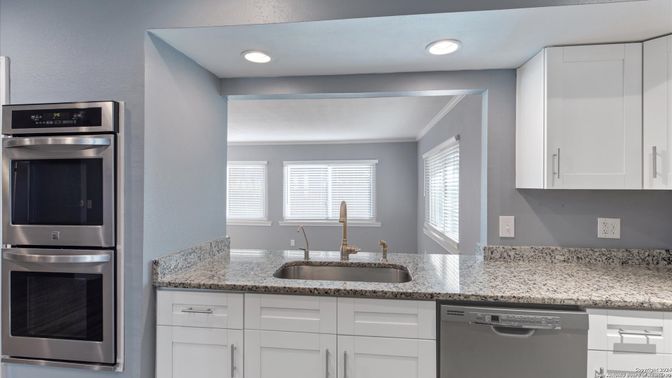 Interior, Kitchen, Recessed Lighting, Stainless Steel Appliances