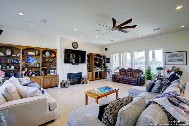 Fireplace, Interior, Living room, Recessed Lighting