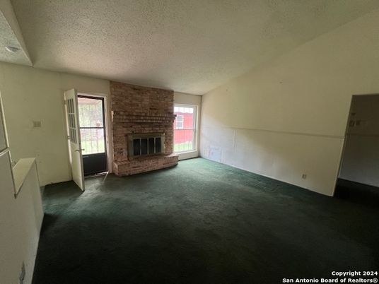 Empty room, Fireplace, Interior, Stone Walls