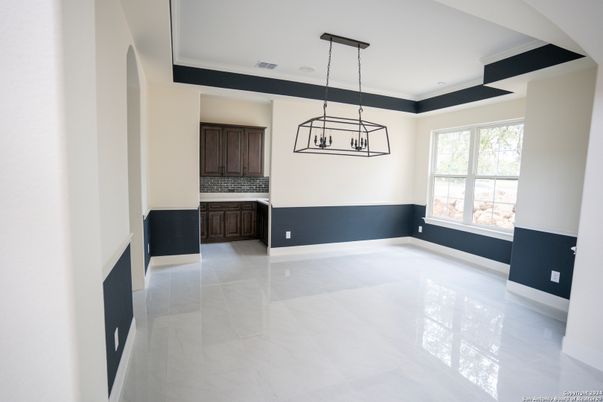 Empty room, Interior, Marble, Pendant Lights