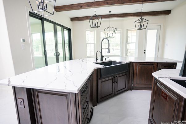 Interior, Kitchen, Pendant Lights, Wooden Beams