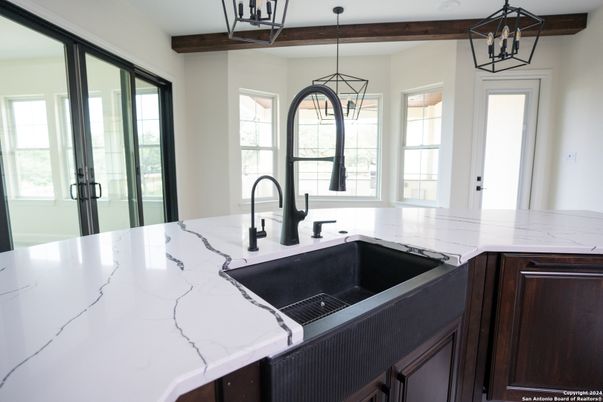 Interior, Kitchen, Pendant Lights, Wooden Beams