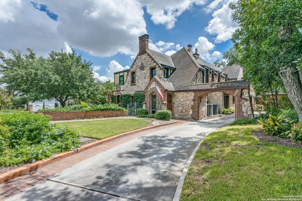 Exterior, Facade, Brick Facade, Tudor Revival