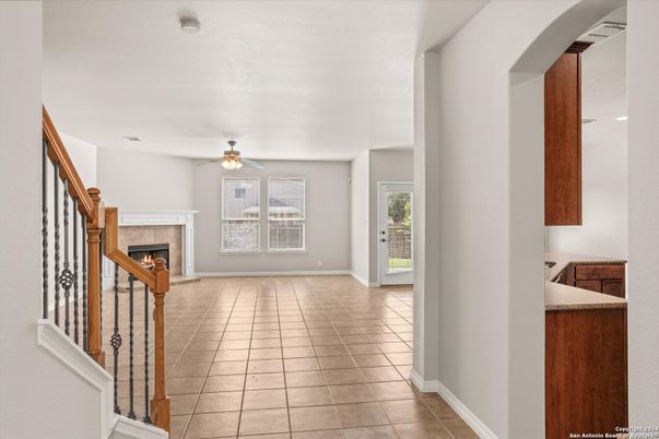 Empty room, Fireplace, Interior