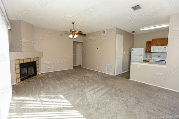 Empty room, Fireplace, Interior, Kitchen