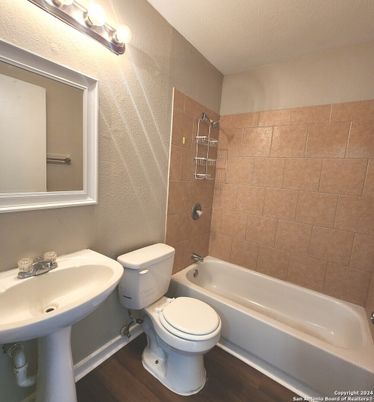 Bathroom, Interior, Wood Texture Flooring