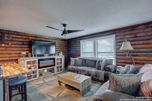 Fireplace, Interior, Living room, Wooden Walls