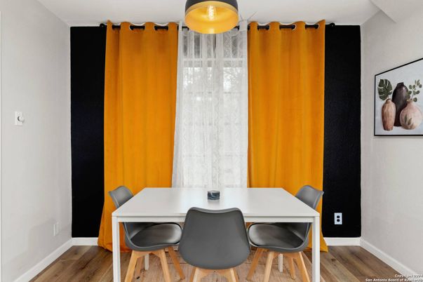 Dining room, Interior, Wood Texture Flooring
