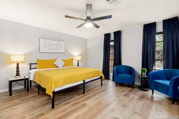 Bedroom, Interior, Wood Texture Flooring