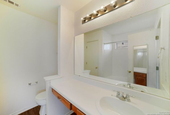 Bathroom, Dual Sink Vanities, Interior, Wood Texture Flooring