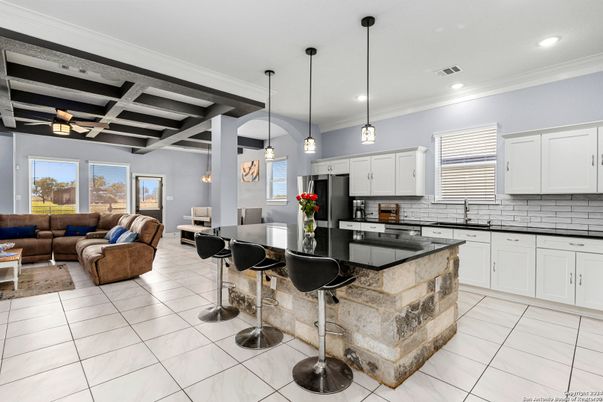 Dining room, Interior, Kitchen, Living room, Pendant Lights, Recessed Lighting