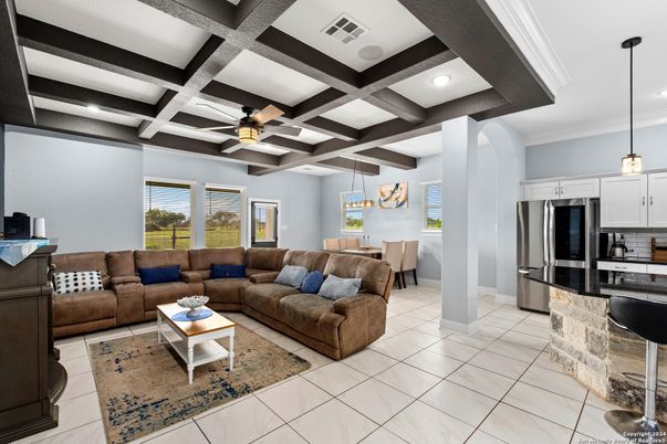 Interior, Kitchen, Living room, Pendant Lights, Recessed Lighting, Stainless Steel Appliances