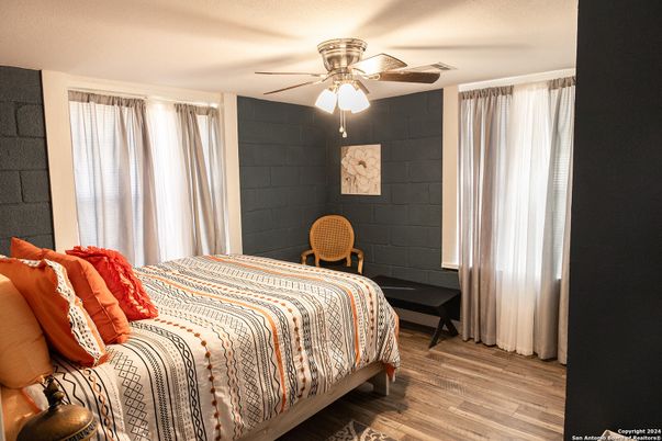 Bedroom, Interior, Wood Texture Flooring