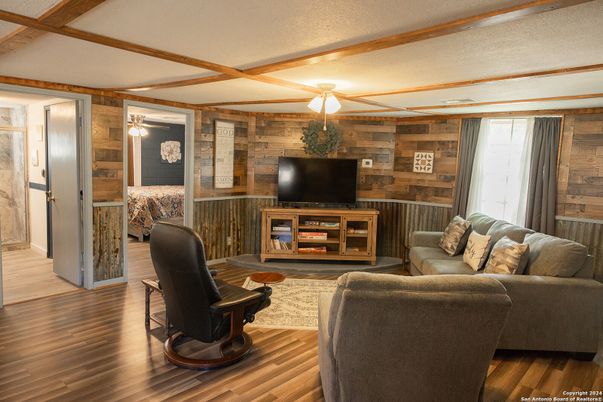 Interior, Living room, Wood Texture Flooring, Wooden Walls